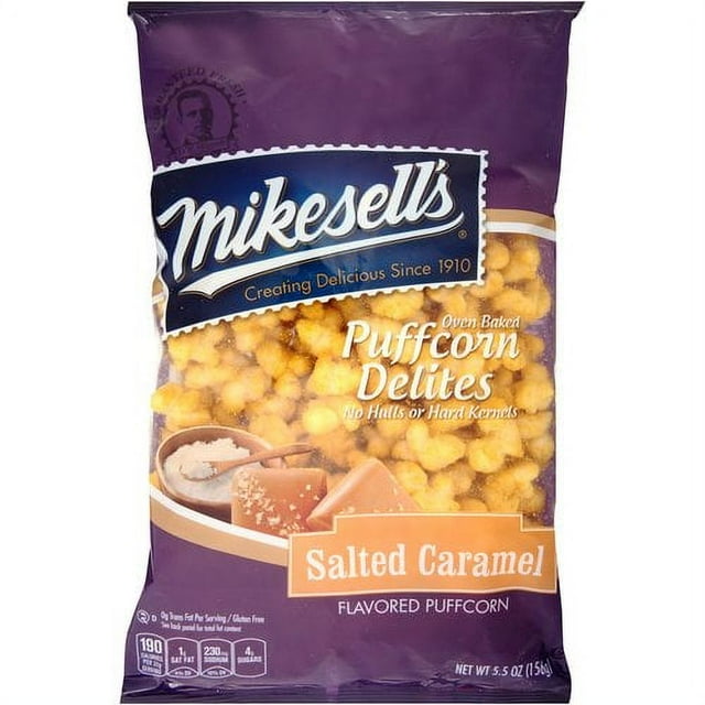 Mike Sells Puffcorn Delites Oven Baked Salted Caramel Popcorn, 5.5oz