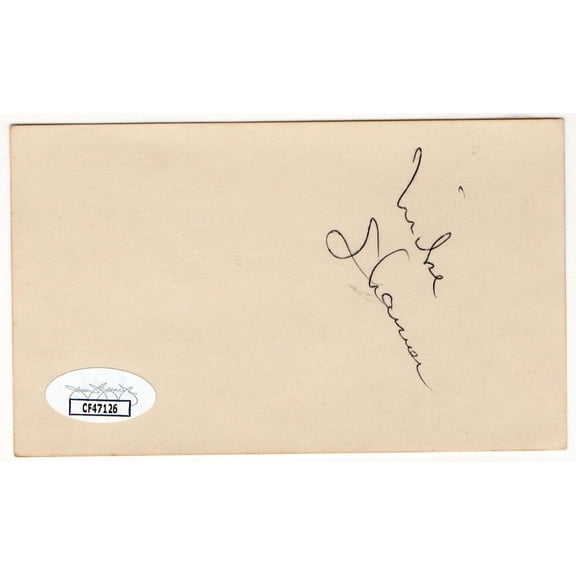 Mike Shannon Signed Autographed Index Card Cardinals JSA CF47126