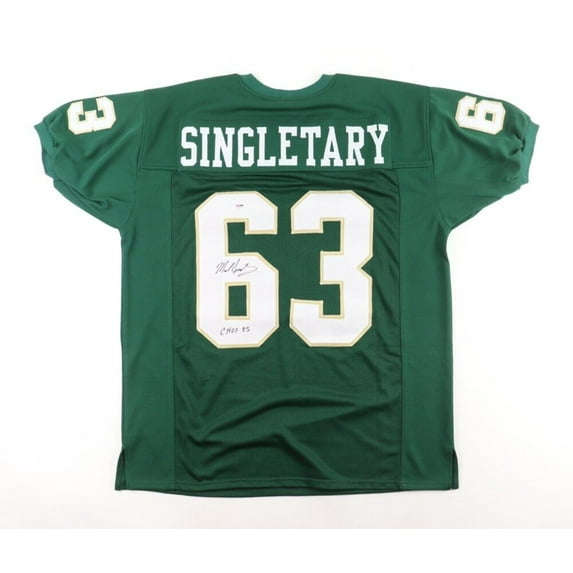 Mike Singletary Autographed Baylor Bears (Green #63) Jersey - JSA