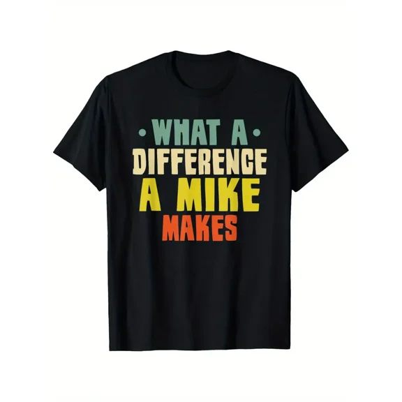 Mike T-Shirt, Suitable for All Men And Women Outdoor Short-Sleeved T-Shirts in All Seasons, Ready to Wear 100% Cotton, S-XXXL
