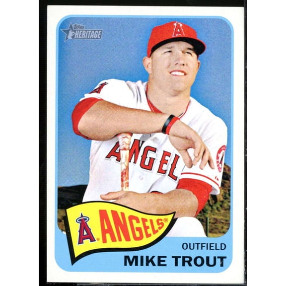 Mike Trout Card 2014 Topps Heritage #250A