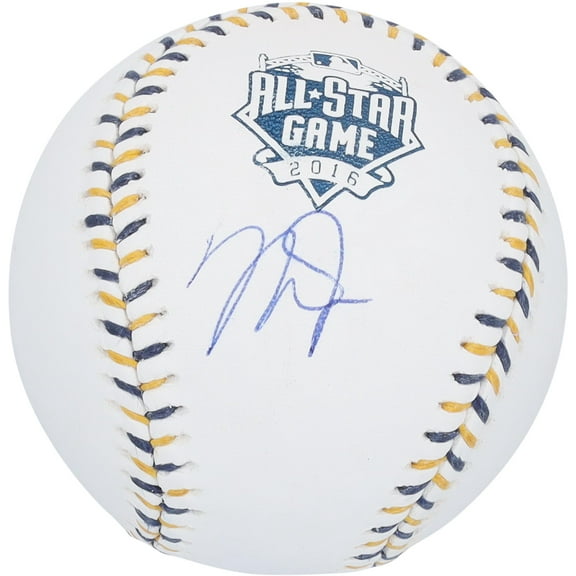 Mike Trout Los Angeles Angels Autographed 2016 All-Star Game Logo Baseball - Fanatics Authentic Certified