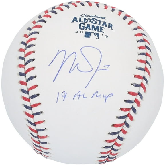 Mike Trout Los Angeles Angels Autographed 2019 ASG Logo Baseball with "19 AL MVP" Inscription - Fanatics Authentic Certified