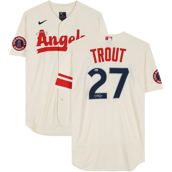 Mike Trout Los Angeles Angels Autographed Authentic City Connect Jersey - Fanatics Authentic Certified