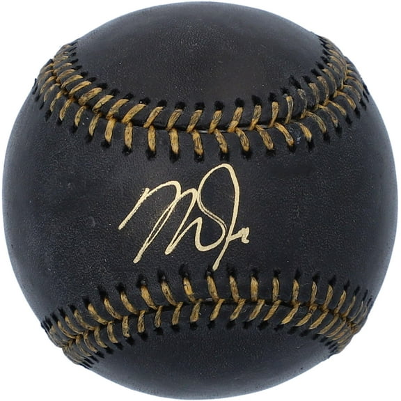 Mike Trout Los Angeles Angels Autographed Black Leather Baseball - Fanatics Authentic Certified