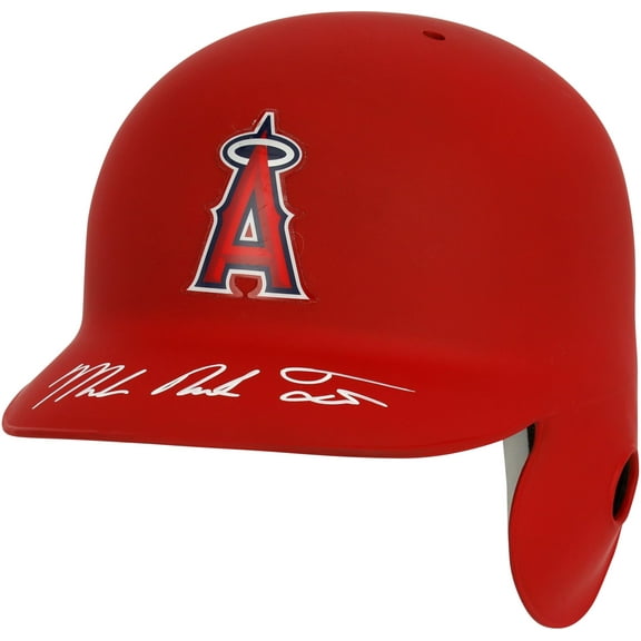 Mike Trout Los Angeles Angels Autographed Red Matte Helmet with "Full Name" Inscription - Fanatics Authentic Certified