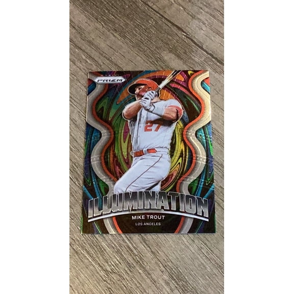 Mike Trout MLB Los Angeles Angels 2022 Panini Prizm Illumination IL-10 trading card