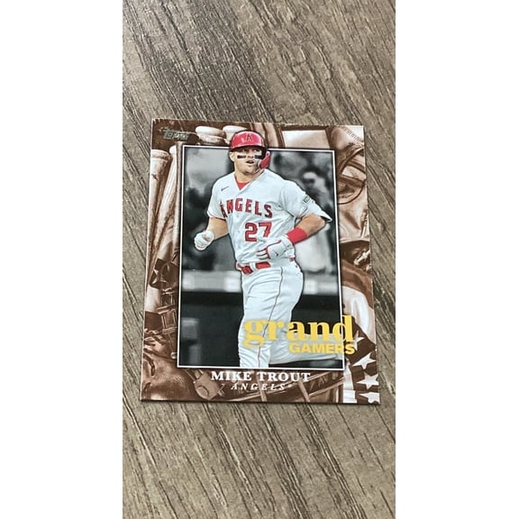 Mike Trout MLB Los Angeles Angels 2024 Topps - Grand Gamers GOG-20 Insert Trading Card