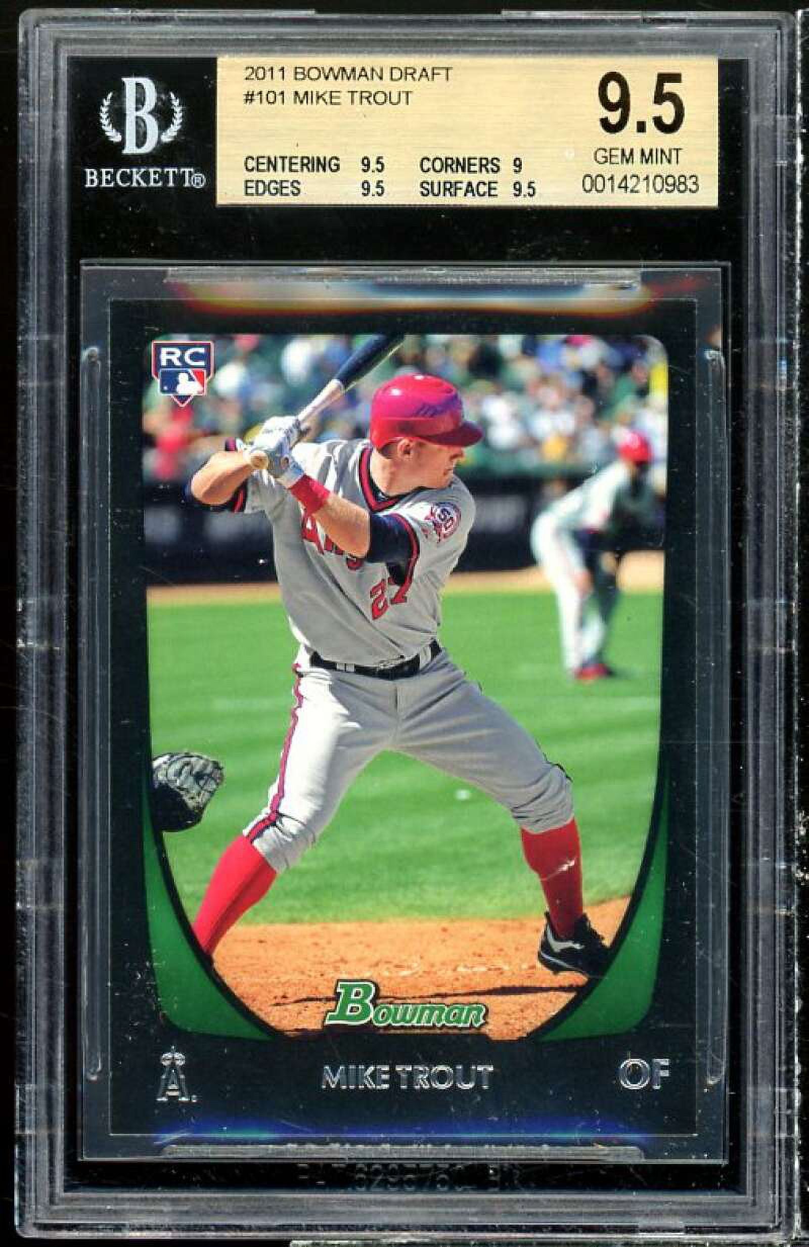Mike trout マイク・トラウト 直筆サイン カード BGS9.5 Mike trout