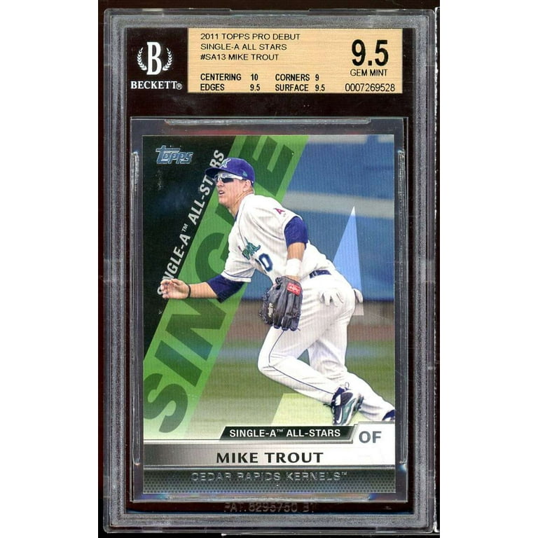 rare mike trout rookie card Mike Trout Los Angeles Angels 2011 Topps Update #US175 Trading Card -