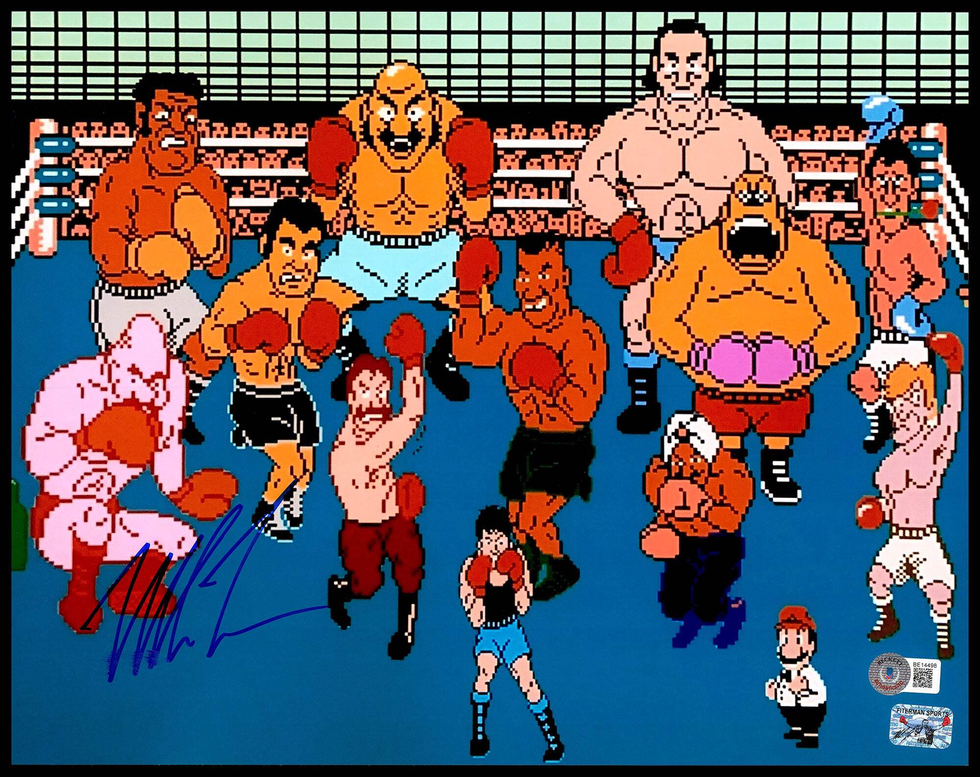 Photo Dédicacée De Mike Tyson 11x14" Avec Certificat D'authenticité Beckett - Pièce De Collection