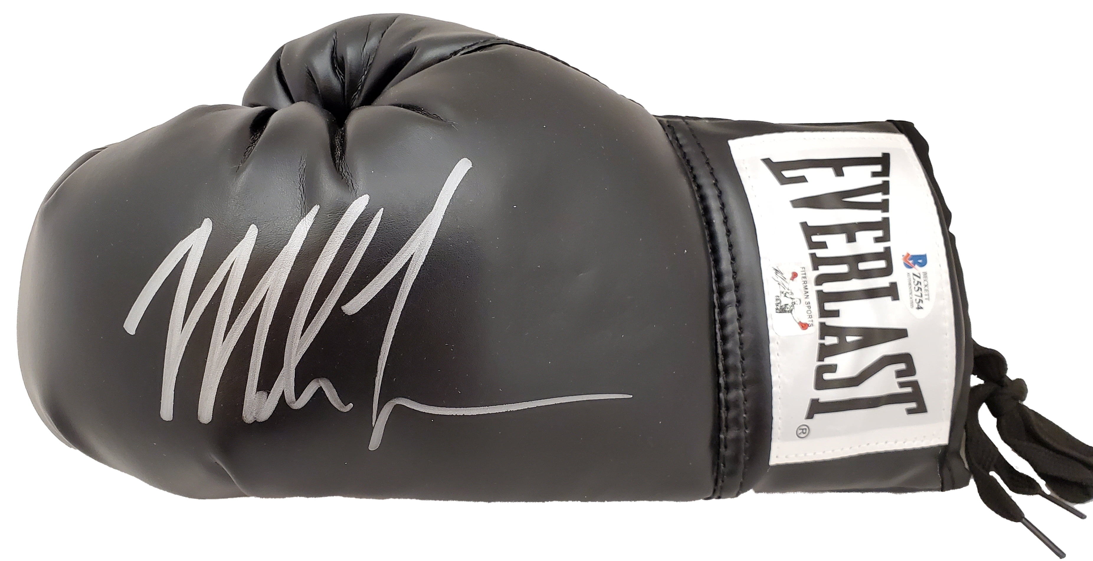 Mike Tyson Autographed Black Everlast Boxing Glove - Authentic Left Handed Beckett Authenticated