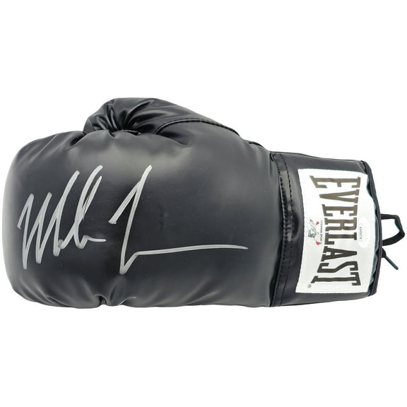 Mike Tyson Autographed Black Everlast Left Handed LH Boxing Glove Left Handed LH Boxing Glove JSA 228078