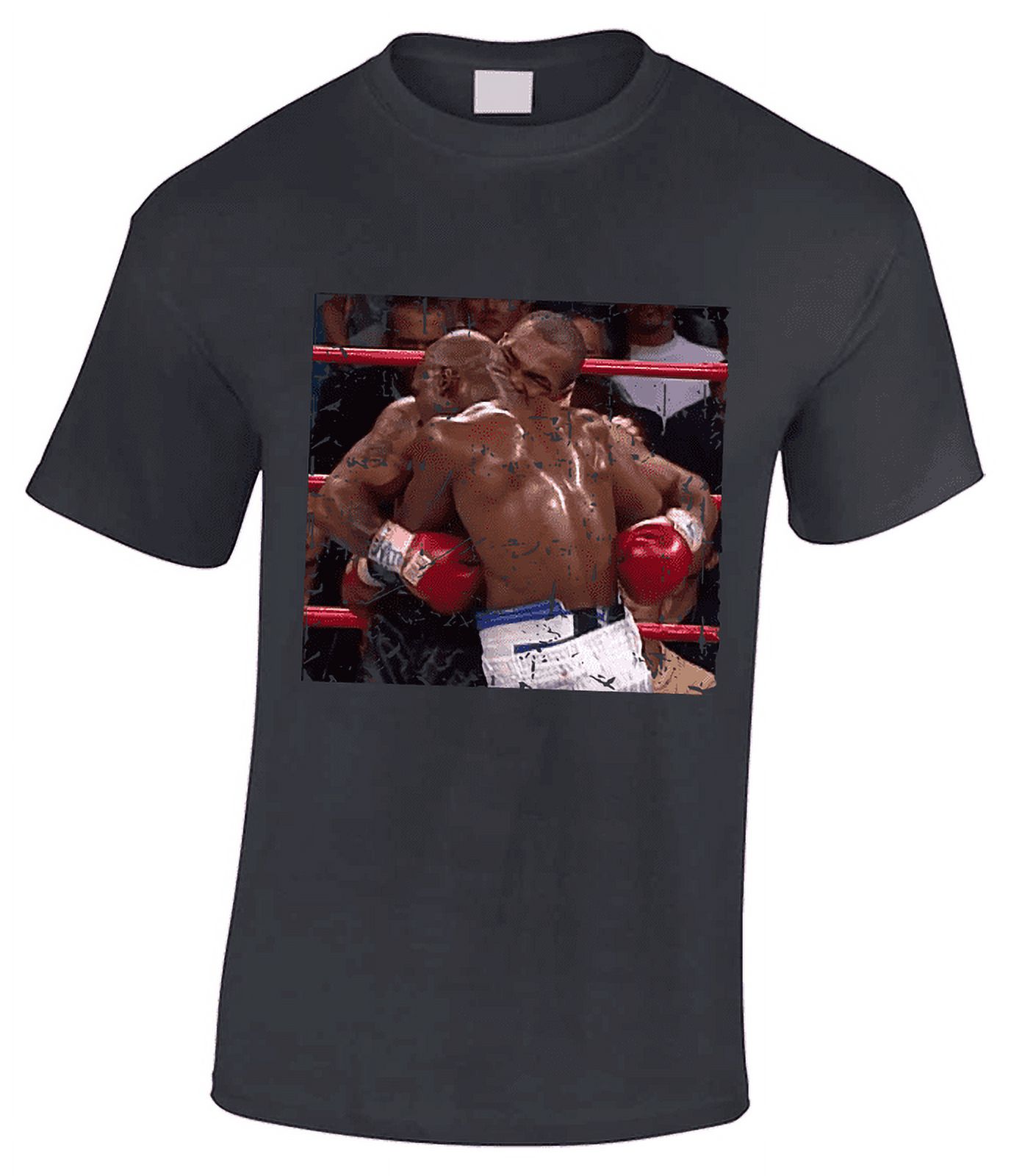 Mike Tyson Biting Ear Mike Tyson Vs Evander Holyfields Grunge TShirt