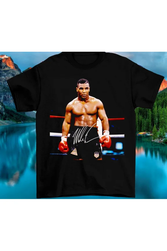 Mike Tyson Boxing Signature Legend Retro Boxing T-Shirt