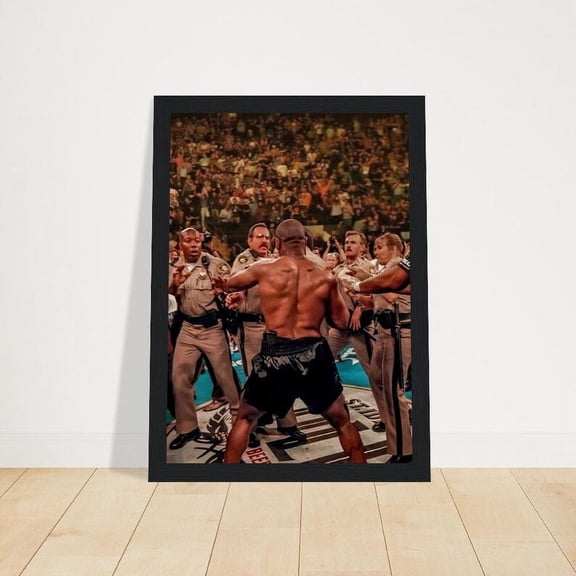 Mike Tyson Holyfield Ear Bite Poster, Boxing Wall Art