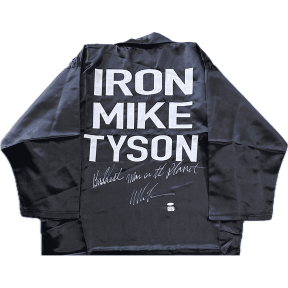 Mike Tyson Signed Autographed Boxing Robe Steiner Sports & Tyson Authenticated