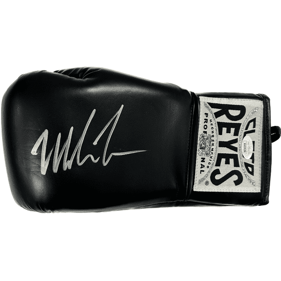 Mike Tyson Signed Left Black Cleto Reyes Glove JSA & Mike Tyson Hologram