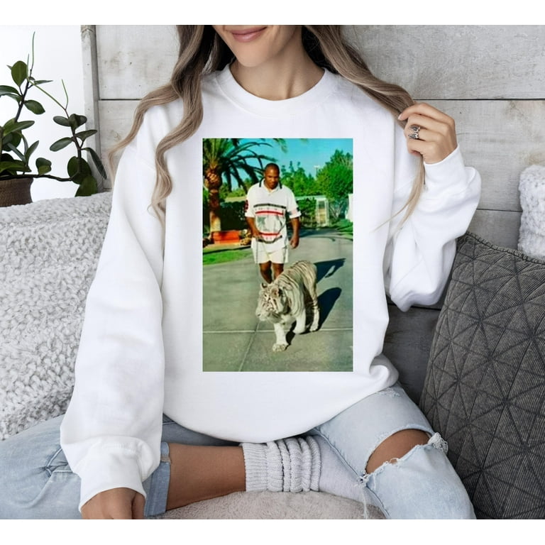 Mike Tyson Tiger Sweatshirt Mike Tyson Retro Vintage Graphic Sweatshirt Walmart