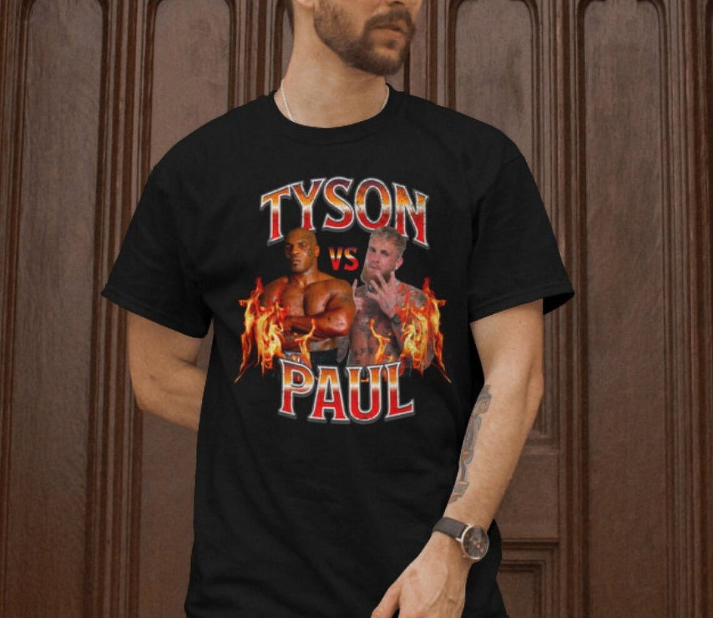 Mike Tyson VS Jake Paul Fight BLACK Shirt, Mike Tyson Tshirt, Jake Paul