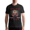 thumbnail image 1 of Mike Tyson's Shirt Men's T-Shirt Short-Sleeved Tees Shirt Summer Cotton Top Black, 1 of 5