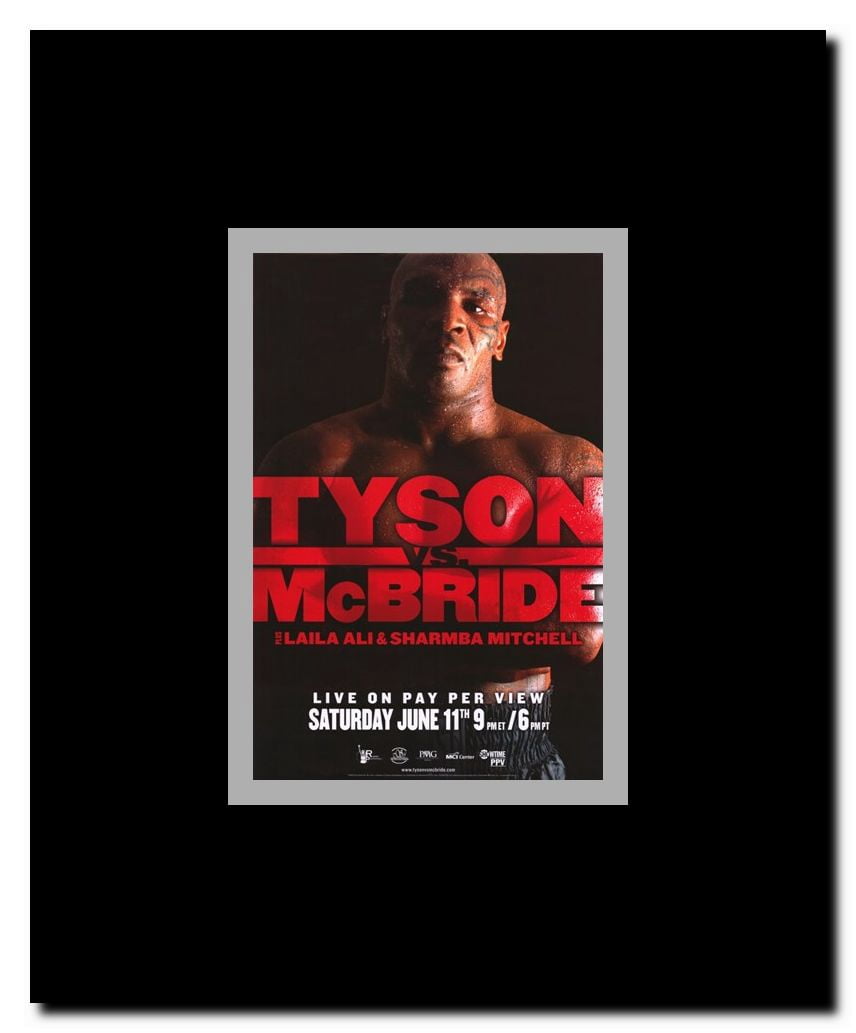Mike Tyson vs Kevin McBride Framed Movie Poster