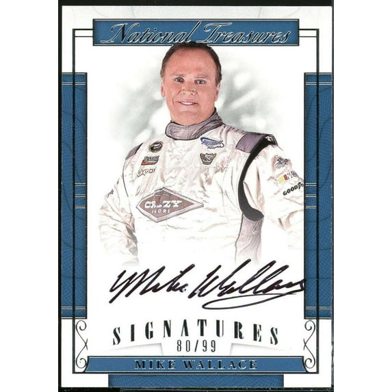 Mike Wallace Card 2017 Panini National Treasures Signatures #11 /99
