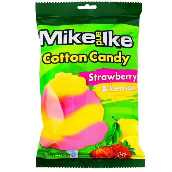 Mike and Ike Cotton Candy Strawberry and Lemon 3oz Bag