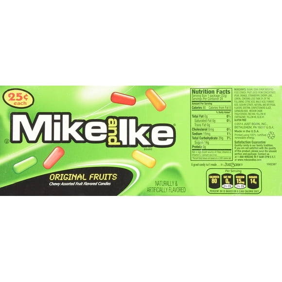 Mike and Ike Original Fruits (1 Box of 24 - .78oz Individual Packs) SHO8