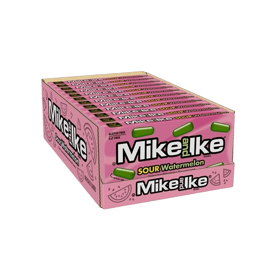 Mike and Ike Sour Watermelon Candy, 4.25 oz Theatre Box (Pack of 12)