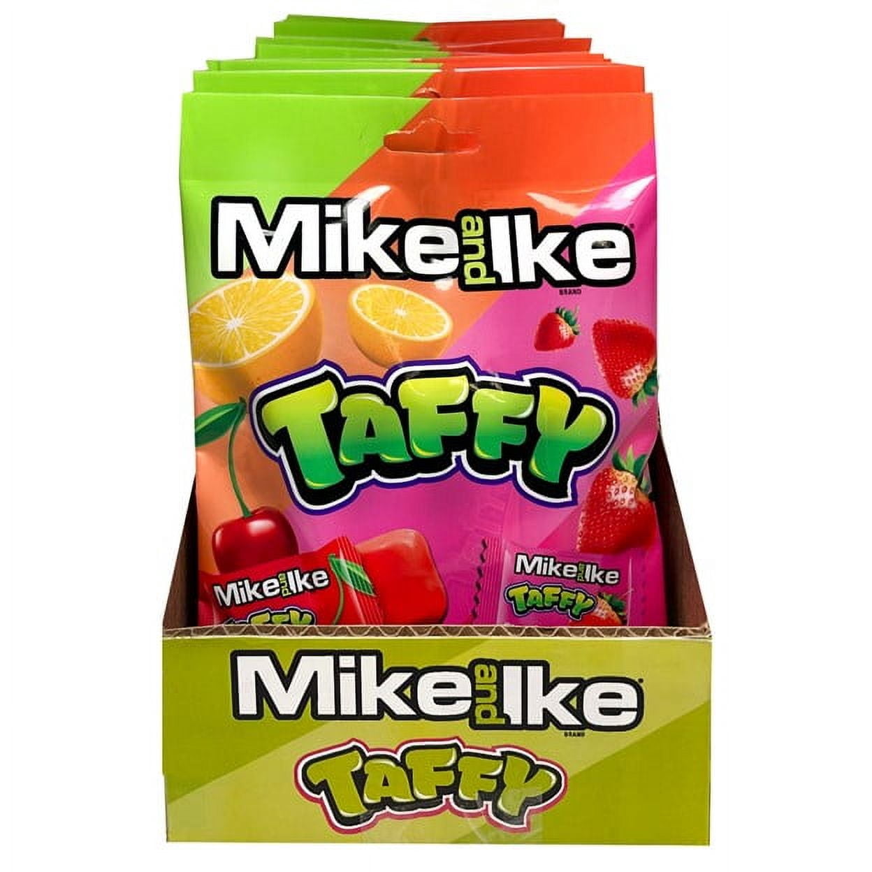 MIKE AND IKE Mini Taffy Assorted Flavors, Chewy Fruity Candy