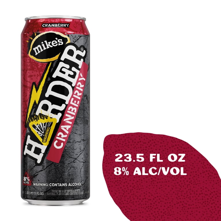 Mike's Harder Lemonade Cranberry, 23.5 fl oz Can, 8% ABV - Walmart.com