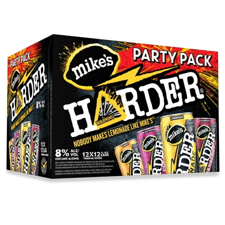Mike's Harder Lemonade Party Variety pack, 12 pack, 12 fl oz Cans, 8% ABV