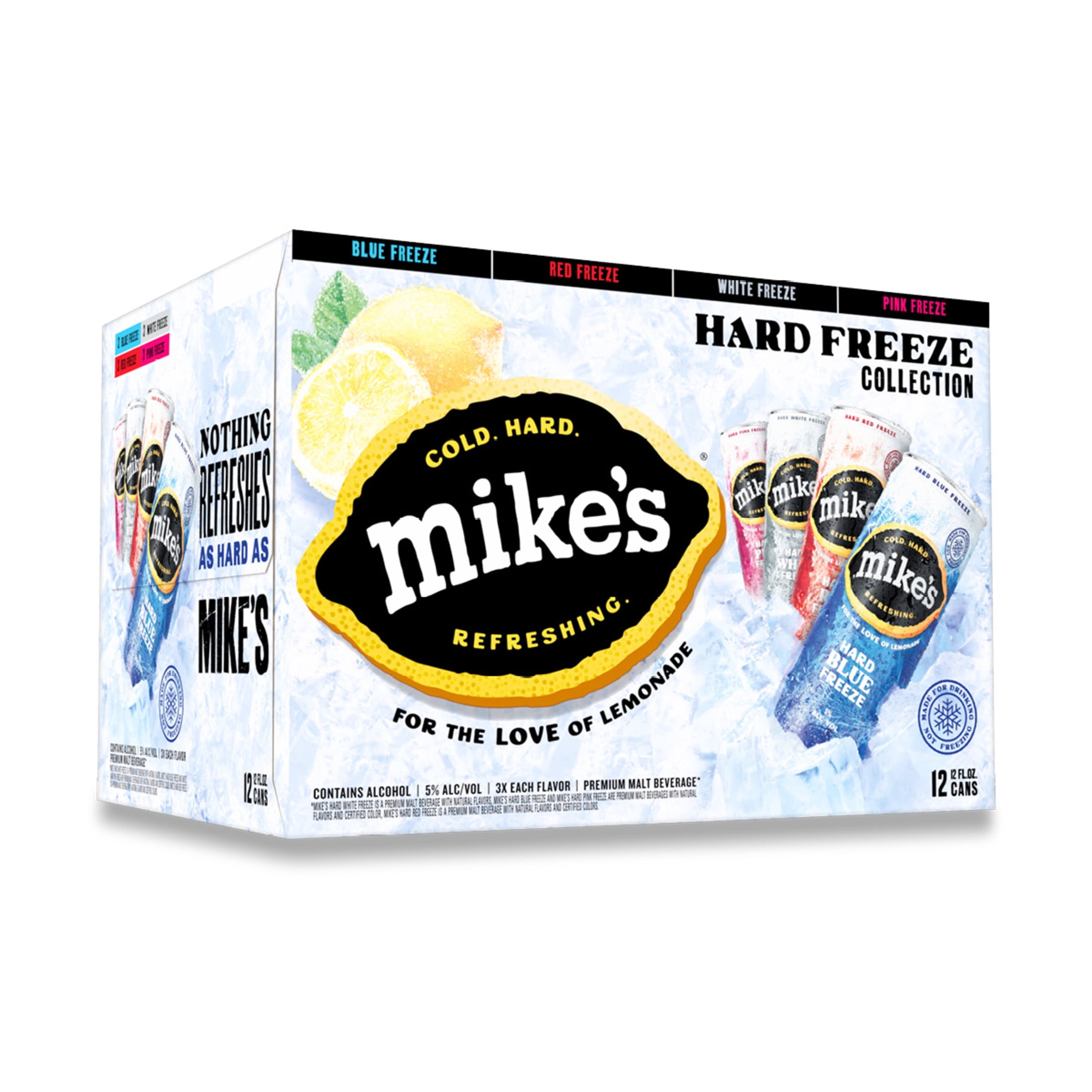 Mike's Hard Freeze Freeze Variety Pack, 12 Pack, 12 fl oz Cans, 5