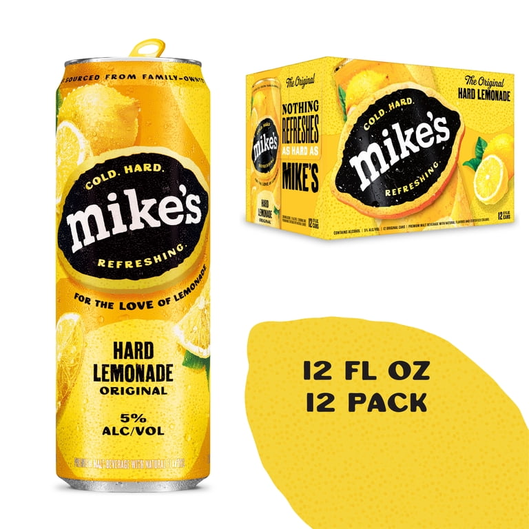 Mike's Hard Lemonade Original, 12 Pack, 12 fl oz Cans, 5% ABV