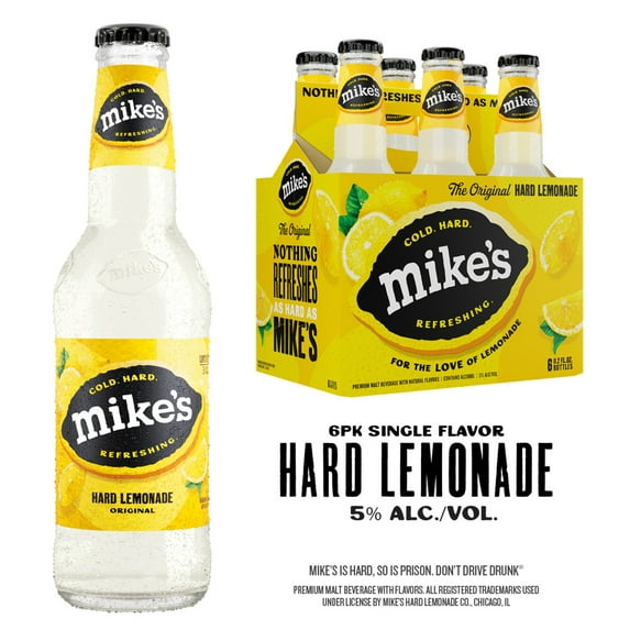 Mike's Hard Lemonade Original, 6 Pack, 11.2 fl oz Bottles, 5% ABV