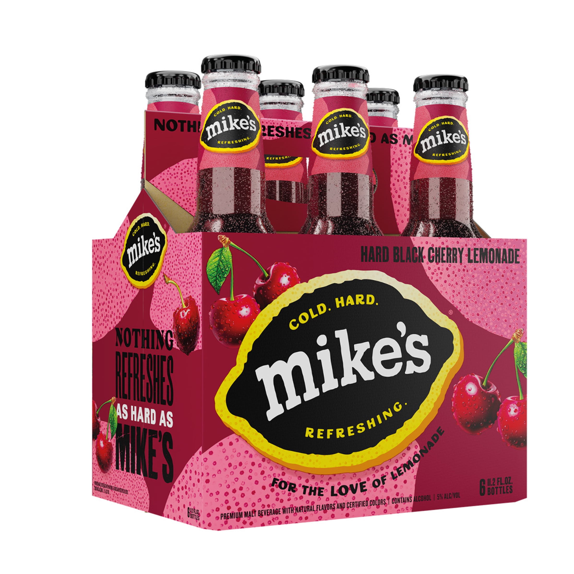 Mike's Hard Lemonade Black Cherry, 6 Pack, 11.2 fl oz Bottles, 5