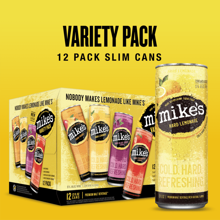 Mike's Hard Lemonade, Variety Pack, 12 Pack, 12 fl oz Cans, 5 ABV