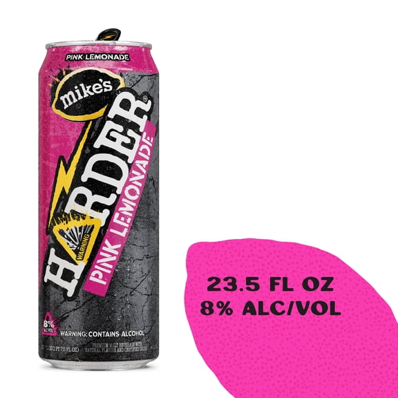 Mike's Harder Pink Lemonade, 23.5 fl oz Can, 8% ABV