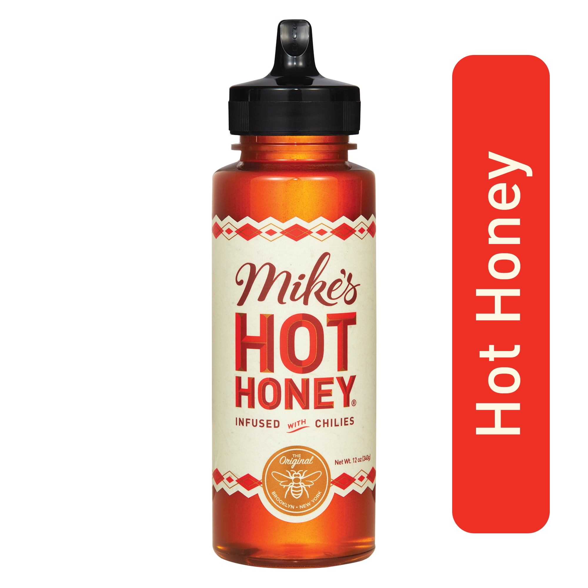 Mike's Hot Honey Honey with a Kick, Sweetness & Heat, 100 Pure Honey, ShelfStable, Gluten