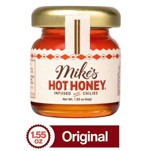 Mike's Hot Honey Infused with Chilies, Glass Mini Jar, 1.55 oz, Gluten Free