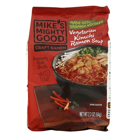 Mike's Mighty Good Soup Ramen Kimchi Vegetable 2.3 oz (Pack of 21)