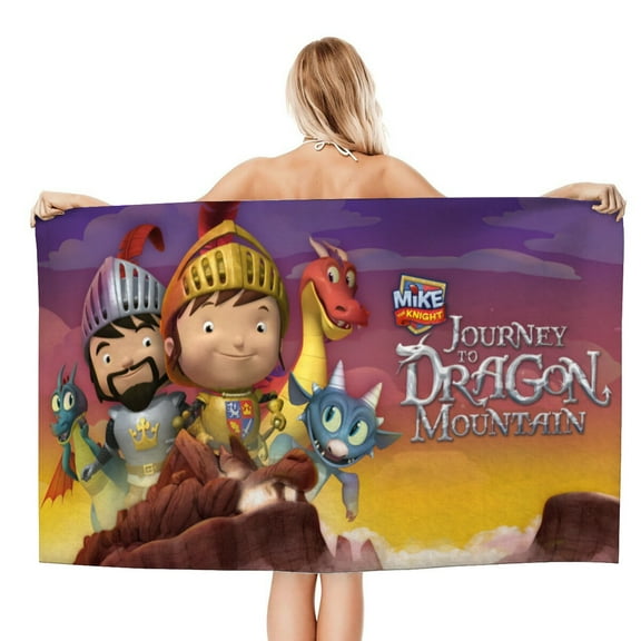 Mike the Knight Gifts Beach Towel for Women Girl Birthday Inspired Fan Bath Outdoor Music Lover