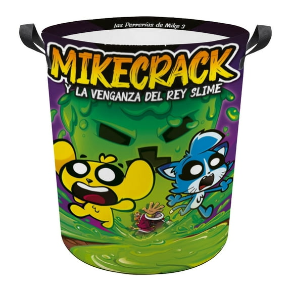 Mikecrack Miner Laundry Hamper Storage Basket Toys Clothes Organizer Bin For Home Bathroom Bedroom Dorm Nursery 15.7 x 19.6 inches