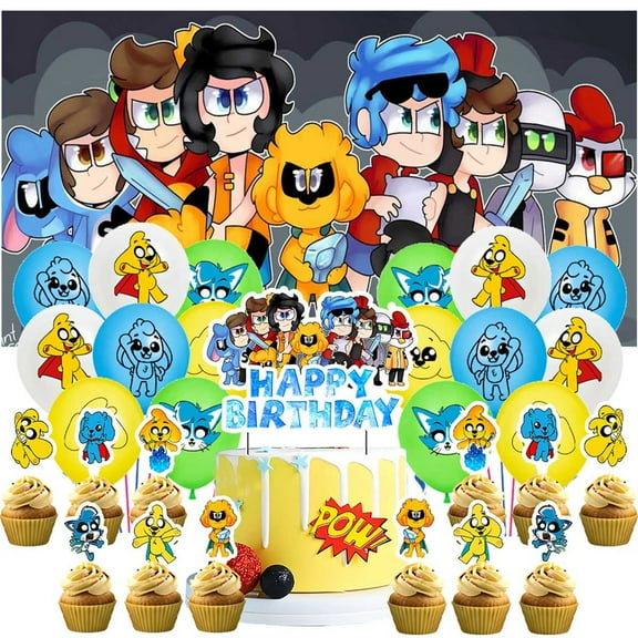 Mikecrack Party Supplies Latex Balloons Decor Banner Backdrop Kit Birthday Decorations