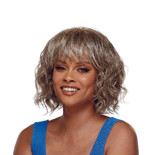 Mikella Human Hair Blend Wig by Especially Yours | 70% Heat-Resistant Synthetic & 30% Human Hair | Natural Yaki Texture, Lightweight Everyday Style