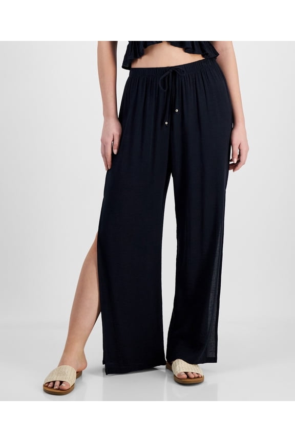 BLACK Juniors' Side-Slit Cover-up Pants, US X-Large
