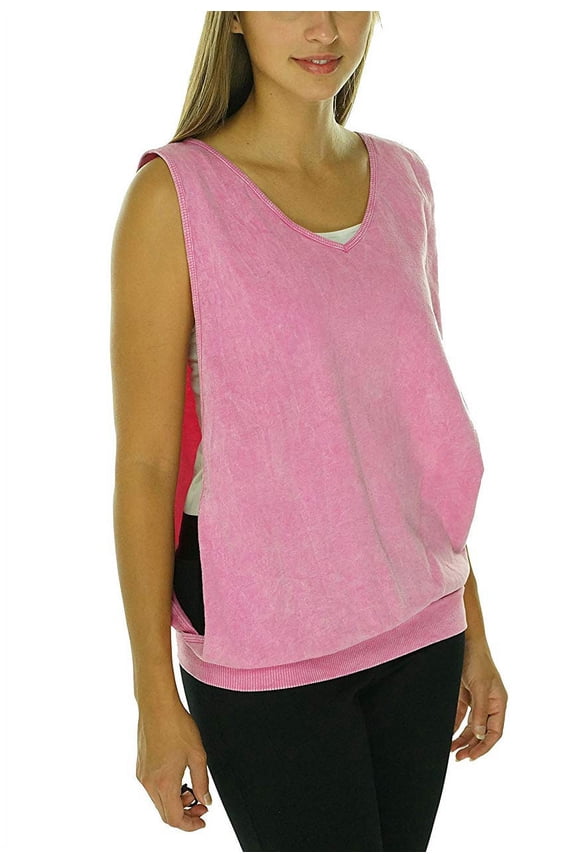 Flow Womens Sleeveless Slash Back Shirt