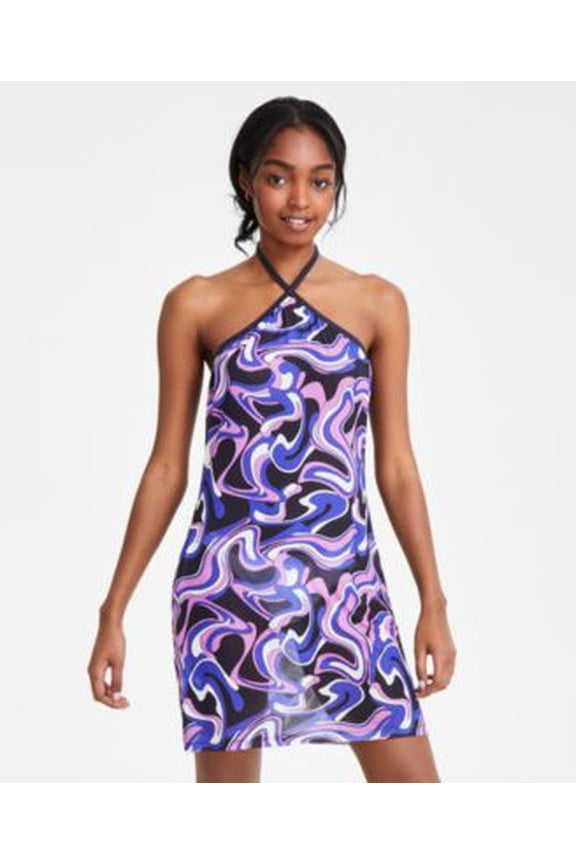 High-Neck Sleeveless Dress, Women's L