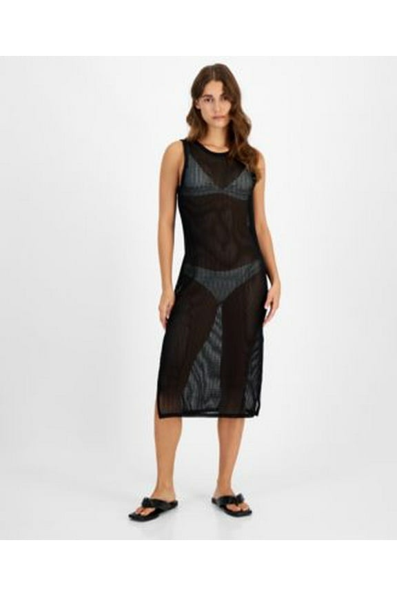 Juniors Low-Back Midi Dress S Black M